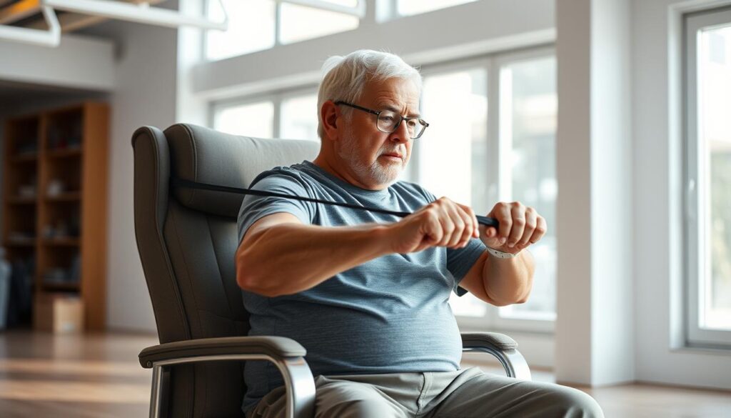 chair resistance band workouts