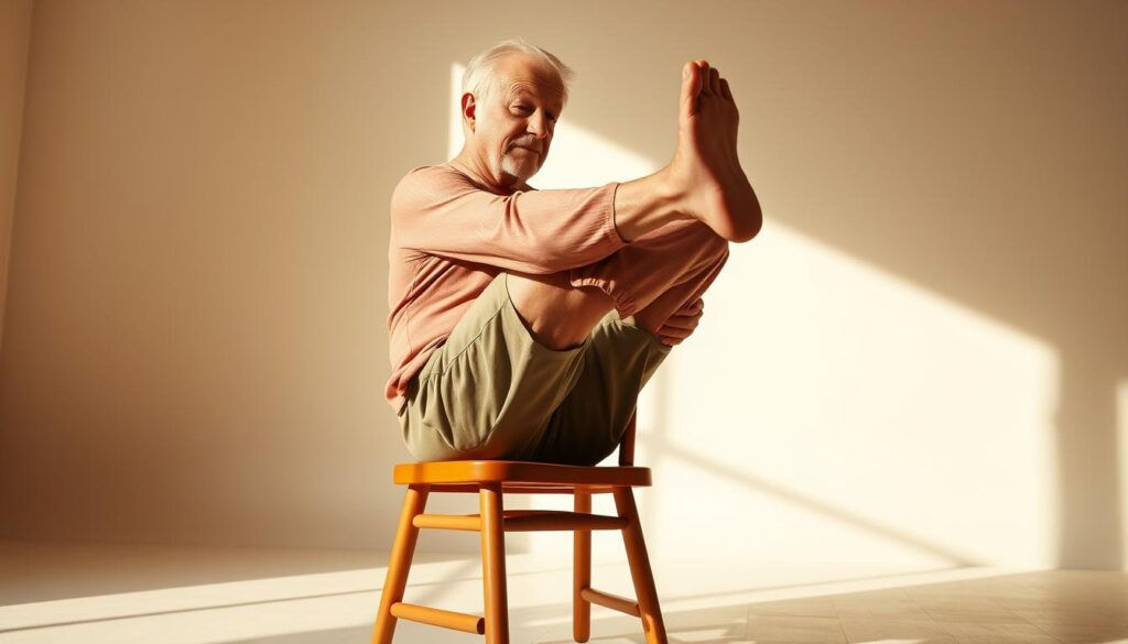 chair-based eccentric exercises