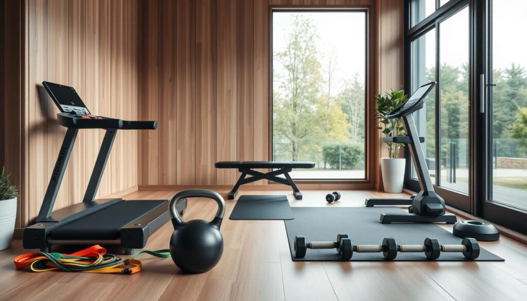 ergonomic home gym layout