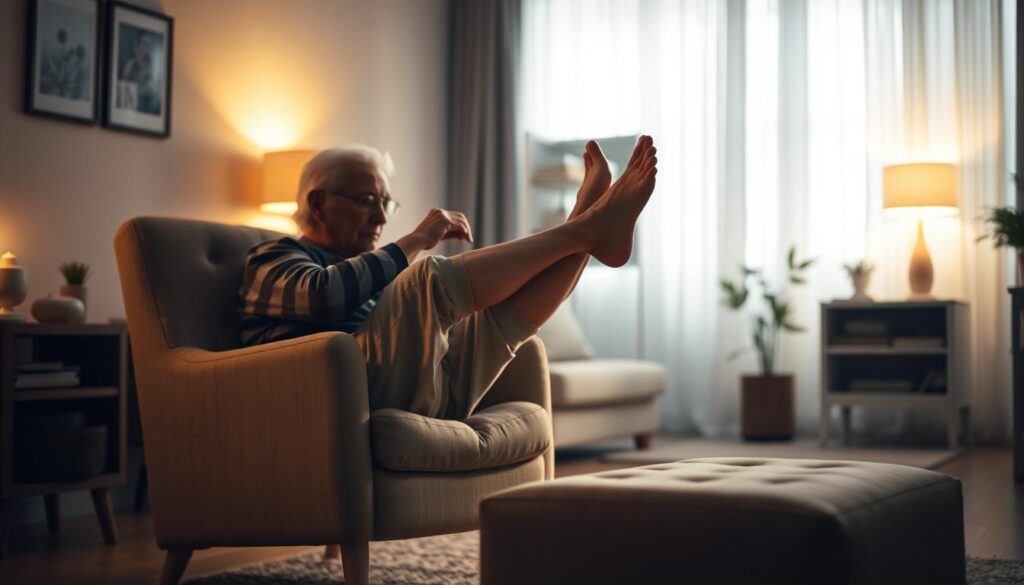 low-impact leg stretches