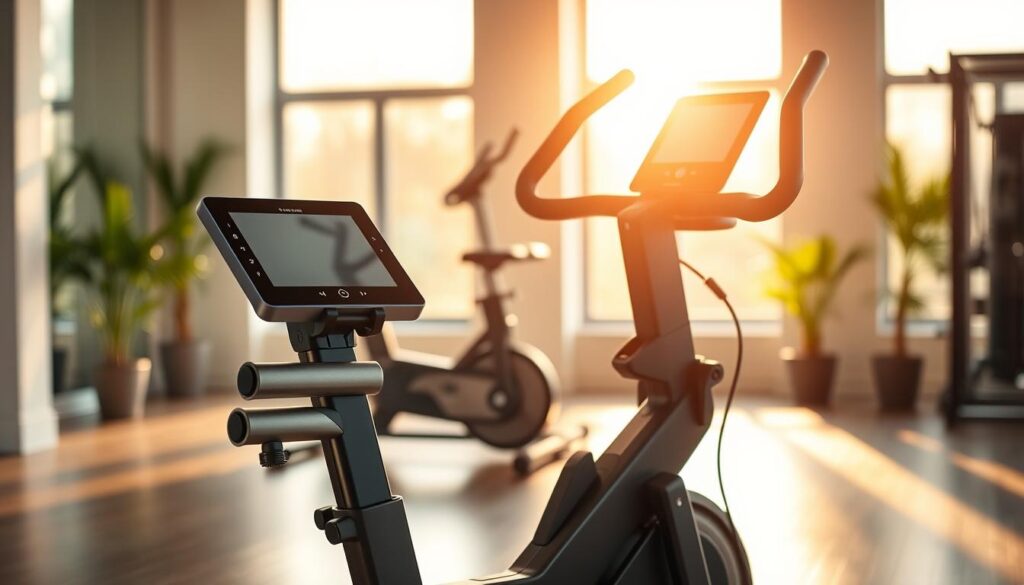 senior-friendly touchscreen exercise bike