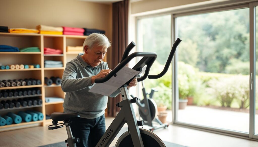 senior home gym assembly safety