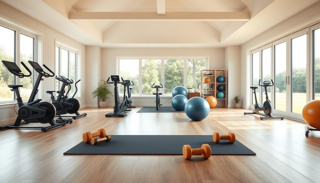 senior home gym space planning