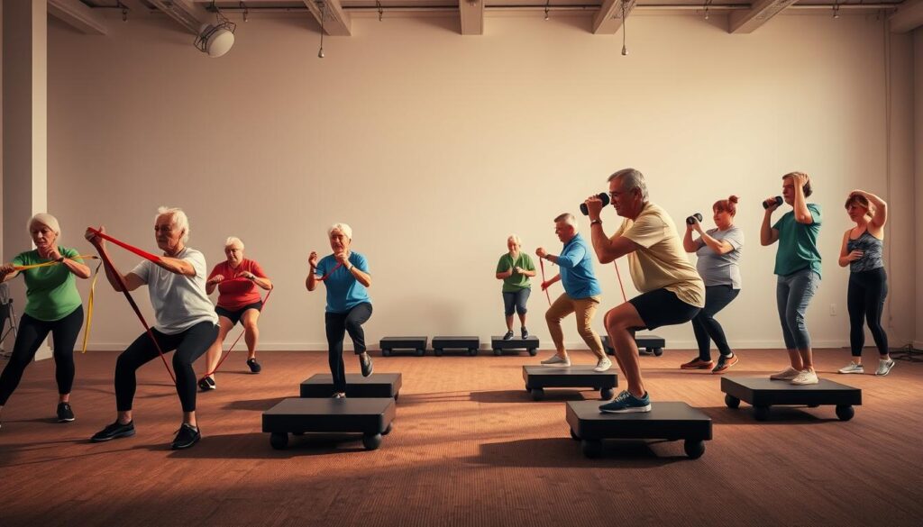 senior resistance and impact exercises