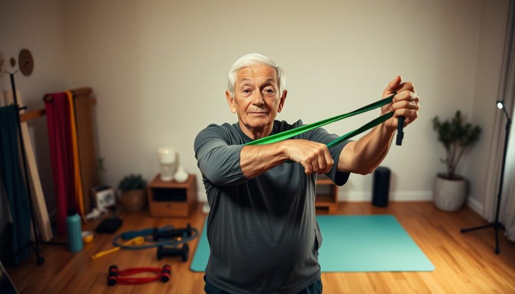 senior resistance band setup